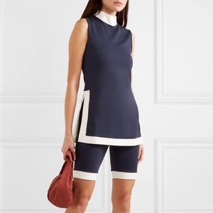 STAUD Pete sleeveless tunic in navy
